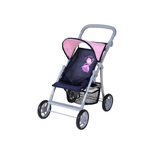 Carucior pentru papusi Knorr Toys,Liba, maner reglabil pe inaltime, 54x35x44 cm, 3 Ani+