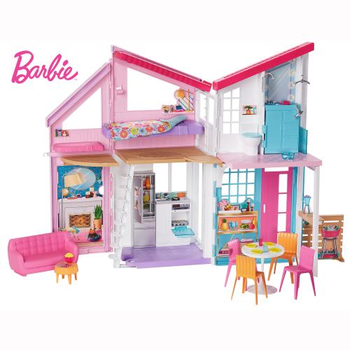 Set de joaca Barbie - Casa Malibu, cu 25 accesorii