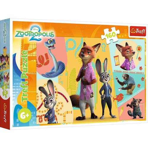 Puzzle Trefl din 160 de piese - Impreuna in Zootropolis