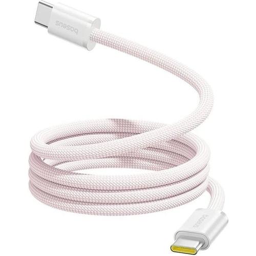 Cablu de date Baseus Dynamic 4 Pro, 100W, USB-C, 1m, sistem magnetic (Roz)