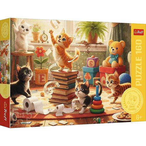 Puzzle Trefl 160 piese Poftelor Pisicii, 6 ani +