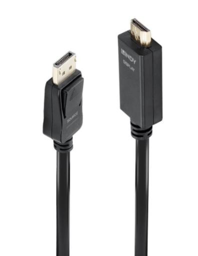 Cablu Lindy LY-36921, DisplayPort - HDMI, 1 m (Negru)
