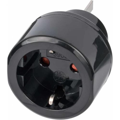 Adaptor priza Brennenstuhl 150844, 10 A, 250V, Australia/China (Negru)