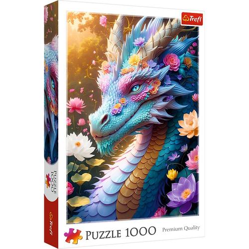Puzzle Trefl - Dragonul Colorat, 1000 piese