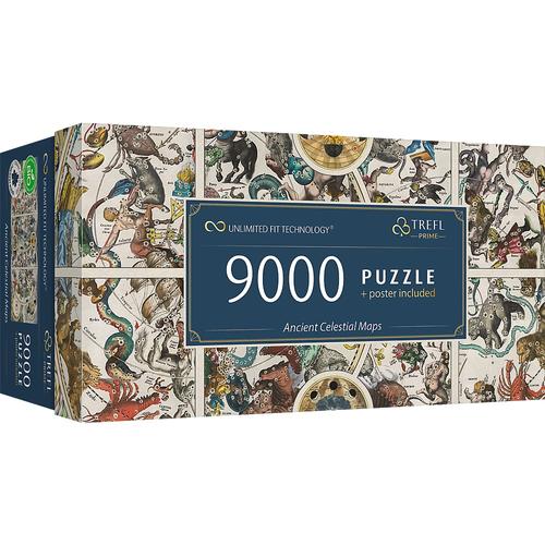 Puzzle panoramic Trefl din 9000 de piese - Harti antice ale cerului