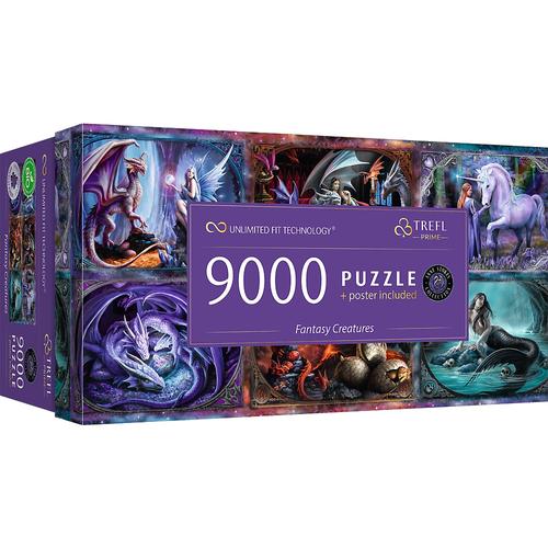 Puzzle panoramic Trefl din 9000 piese - Creaturi fantastice