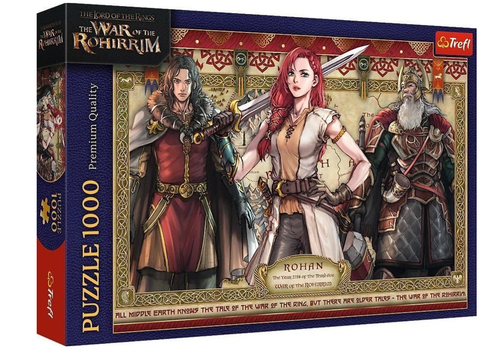 Puzzle Trefl din 1000 piese - Stapanul Inelelor, Razboiul Rohirrimului