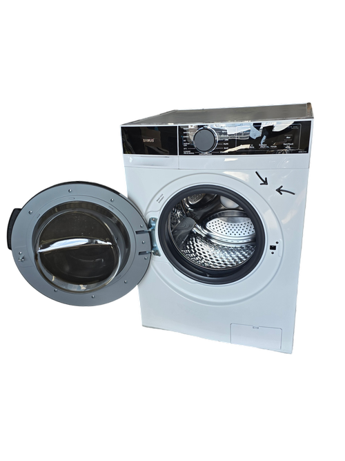Masina de spalat rufe SAMUS WSADI-12143, 12 kg, 15 programe, 1400 rpm, Clasa A, Motor inverter, Afisaj electronic (Alb)