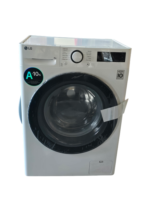 Masina de spalat rufe frontala slim LG F2WR508SBW, Steam, 8 kg, 1200rpm, Clasa A (Alb)