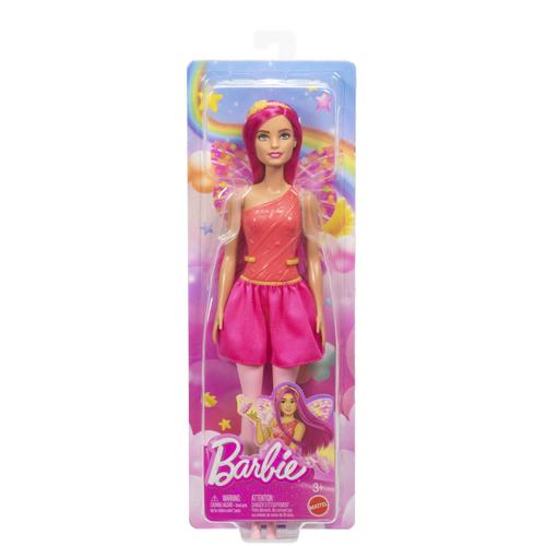 Papusa Barbie Zana cu par si tinuta roz