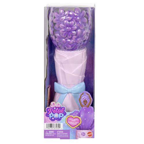 Set Papusa Barbie Petal Pop Margareta mov si accesorii