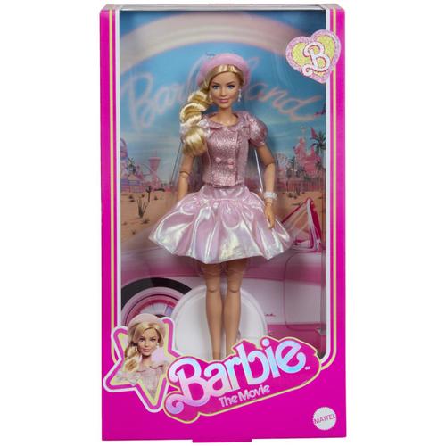 Papusa Barbie The Movie cu rochie roz