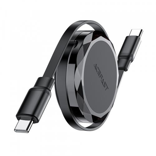 Cablu Date si Incarcare USB-C - USB-C Acefast C13-03, 60W, 0.8m, Negru