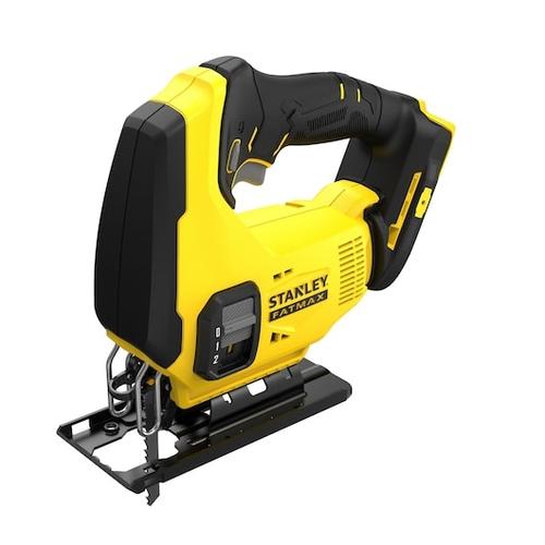 Fierastrau pendular pe acumulator Stanley FatMax SFMCS600B, 18V V20, viteza variabila 0-2500 curse, 2 viteze, adancime taiere 55 mm, sistem de schimbare a lamei fara scule, maner cauciucat confortabil, nu include acumulatori/incarcator