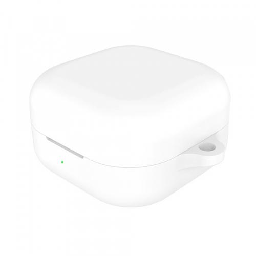 Husa Techsuit Silicone pentru Samsung Galaxy Buds4 / Buds4 Pro, Alba