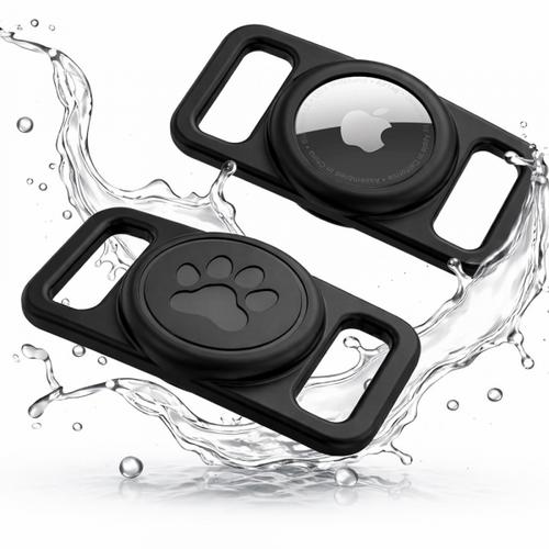 Suport Techsuit BuddyGuard DG1 pentru Apple AirTag la Zgarda Animal Companie, Negru