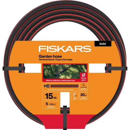Furtun pentru gradina 15 m, Fiskars Solid, lungime 15 m, diametru 3/4