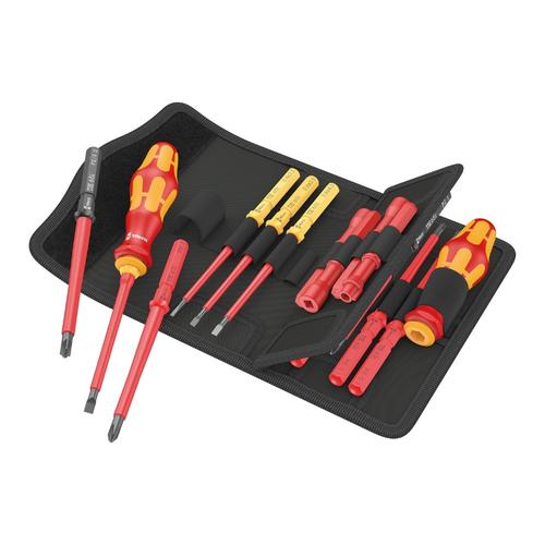 Set surubelnite izolate Wera, Kraftform Kompakt VDE Universal 2, 18 piese, husa textila
