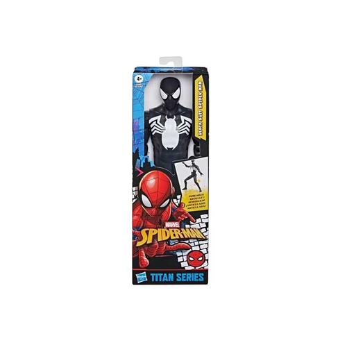 Figurina Hasbro Spider-Man Titan Series, costum negru, 30 cm