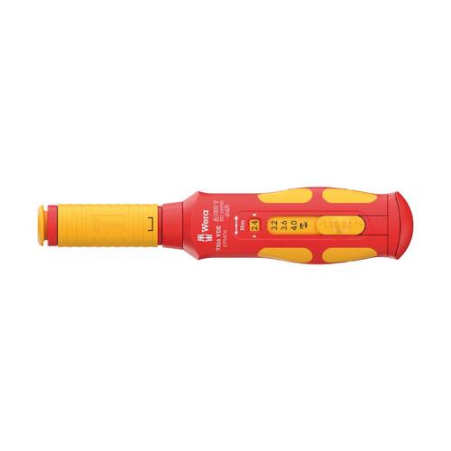 Surubelnita dinamometrica 2.4 - 4.0 Nm hexagonala Wera 7516 VDE Kraftform Safe-Torque Speed Torque pentru biti 9 mm