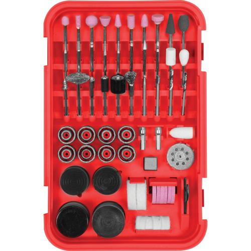 Set accesorii pentru polizare Yato YT-34670, 157 piese, diverse discuri si burghie