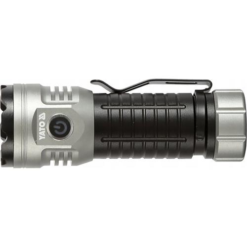 Lanterna Yato YT-085612, 30W, 3000lm, 7 moduri, IPX4, 118x41x35mm, aluminiu, Argintiu/Negru
