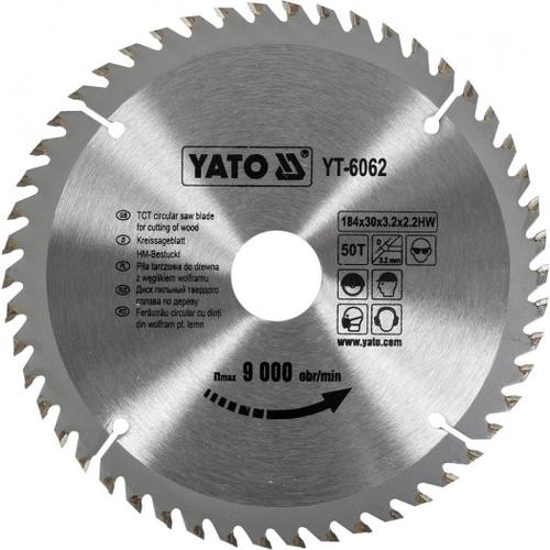 Disc Circular Yato YT-6062,Lemn, 184X30X3.2Mm, 50 Dinti