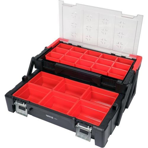 Organizato pentru scule YATO YT-08970, Aluminiu/Polipropilena, 560 x 305 x 165mm, Multicolor