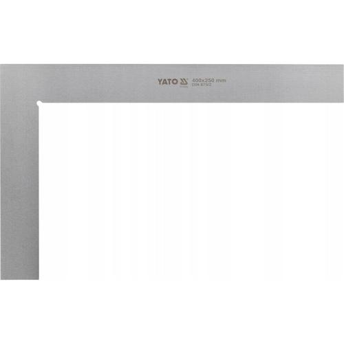 Echer dulgherie Yato YT-70756, 400x250mm, otel carbon, suprafata slefuita, unghi 90