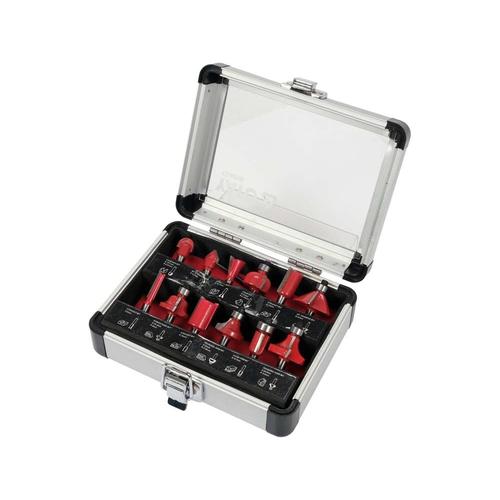 Set 12 freze pentru lemn Yato YT-68006, 6mm, Rosu