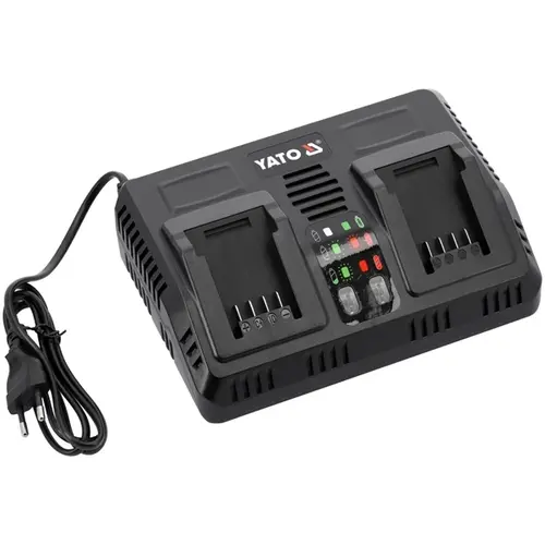 Incarcator dublu inteligent 18V Yato YT-828501, 2x4500mA, sistem testare, 0.79kg