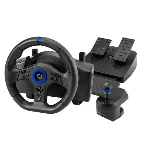 Volan cu pedale si schimbator Blade BR5, Compatibil PS5, PC (Negru/Albastru)