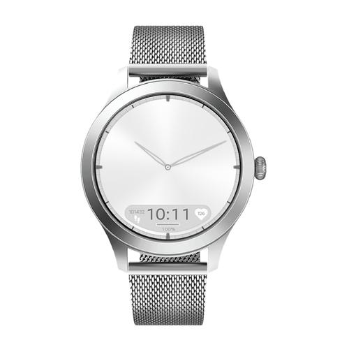 Smartwatch Maxcom FW44 Silver 2, Ecran AMOLED 1.2inch, Autonomie 7 zile, Procesor RTL8763EWE, IP67K (Argintiu)