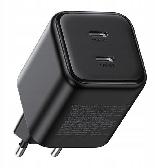 Incarcator retea Ugreen X526, 45 W, 2x USB-C (Negru)