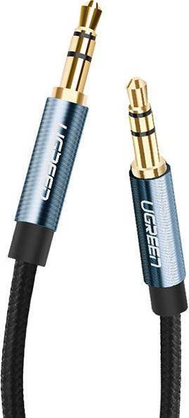 Cablu audio Ugreen UGR512BLU, Jack 3.5mm la jack 3.5mm (Albastru)