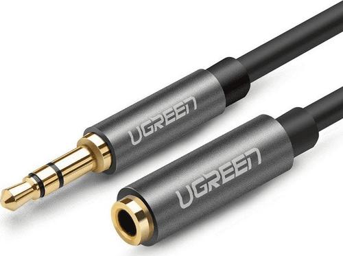 Cablu audio Ugreen UGR280SLV, Jack 3.5mm Mama la Jack 3.5mm Tata, 3m (Gri)