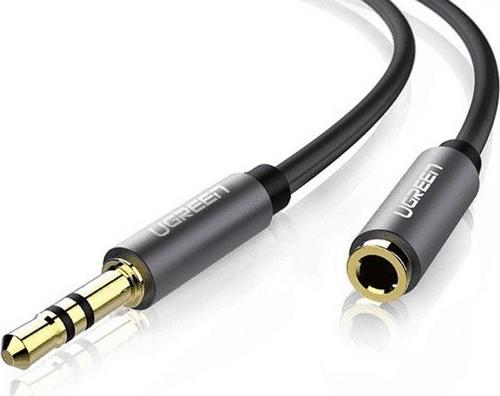Cablu audio Ugreen UGR551BLK, Jack 3.5mm - Jack 3.5mm, 5m (Gri)