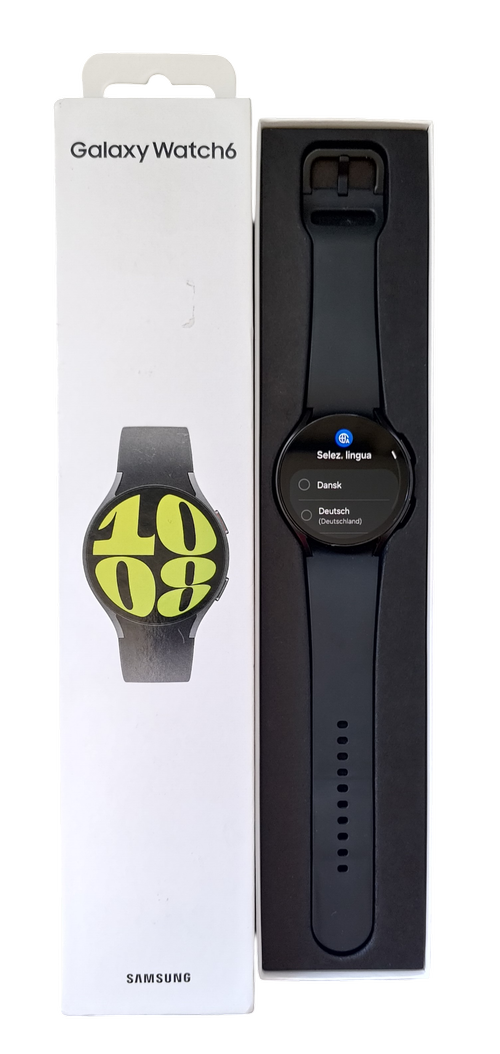 Smartwatch Samsung Watch 6 SM-R945 4G LTE, ecran AMOLED 1.47inch, 2GB RAM, 16GB Flash, Bluetooth 5.3, Carcasa Aluminiu, 44mm, Waterproof 5ATM (Negru)