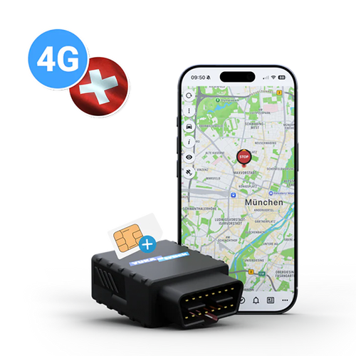 Tracker GPS auto IoT YUKAtrack AIO GPS OBD2, 4G, SIM + Data Flat