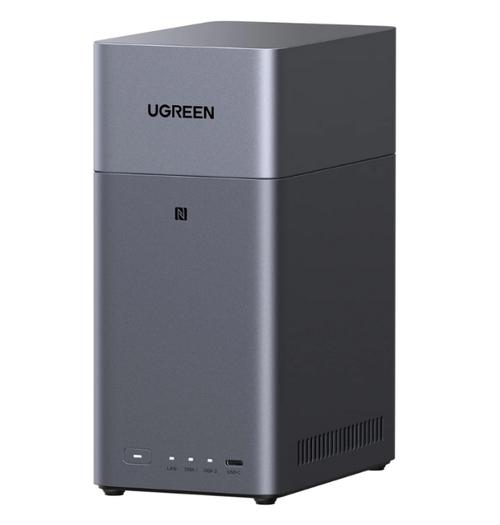NAS Ugreen DH2300, 2 Bay-uri, CPU cu 8 nuclee A72+A53, 4GB LPDDR4X, LAN 1GbE, HDMI 4K