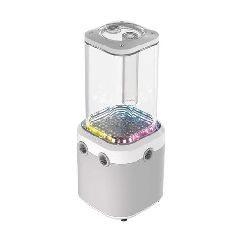 Rezervor penru pompa Corsair iCUE XD6 RGB Elite Combo, 22 LED-uri ARGB (Alb)