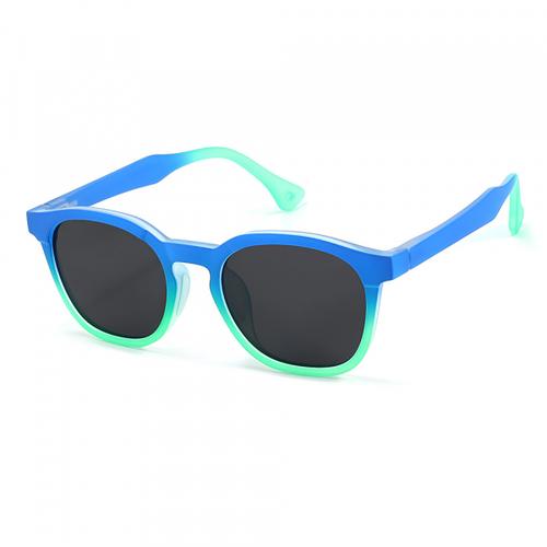 Ochelari De Soare Copii Techsuit 691, Polarizati, Protectie UV, Negri Albastrii/Verzi Gradient