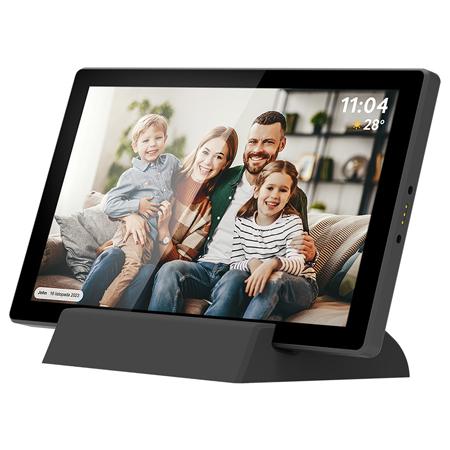 Rama foto digitala Kruger&Matz KM1104, Wi-Fi Frameo, ecran tactil IPS 10,1inch 1280x800, baterie 5000 mAh, memorie interna 32 GB, Negru
