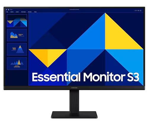 Monitor IPS LED Samsung Essential S3 24inch LS24D300GAUXEN, Full HD (1920 x 1080), VGA, HDMI, 100 Hz, 5 ms (Negru)