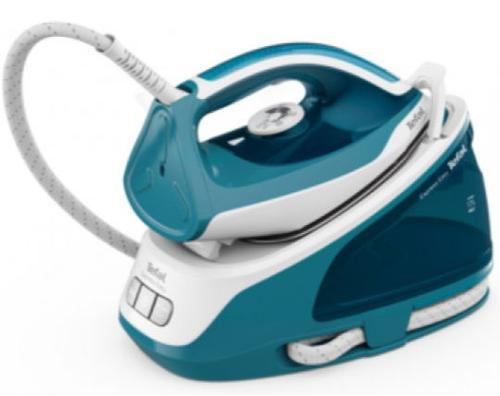 Statie de calcat Tefal SV6131E0 Express Easy, Talpa Ceramic Xpress Glide, 2200W, 1.7l (Alb-Albastru)