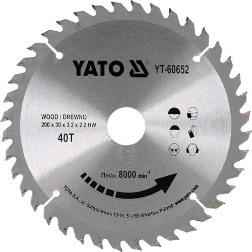 Disc Circular lemn 210 x 30 x 3.2 mm cu 40 dinti Yato YT-60652