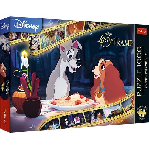 Puzzle Trefl Premium Plus - Disney, Doamna Si Vagabondul, 1000 piese