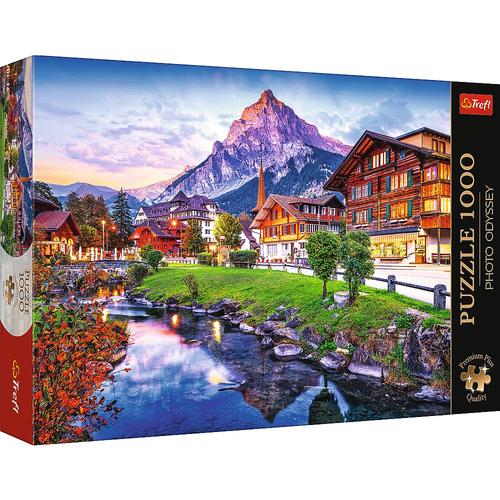 Puzzle Trefl - Sat alpin in Elvetia, 1000 piese