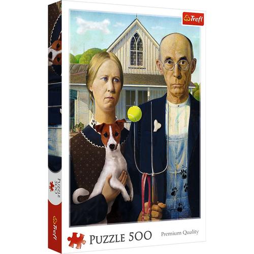 Puzzle Trefl - American Gothic, 500 piese