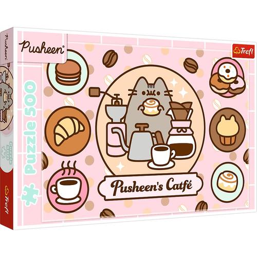 Puzzle Trefl din 500 piese - Cafeneaua lui Pusheen